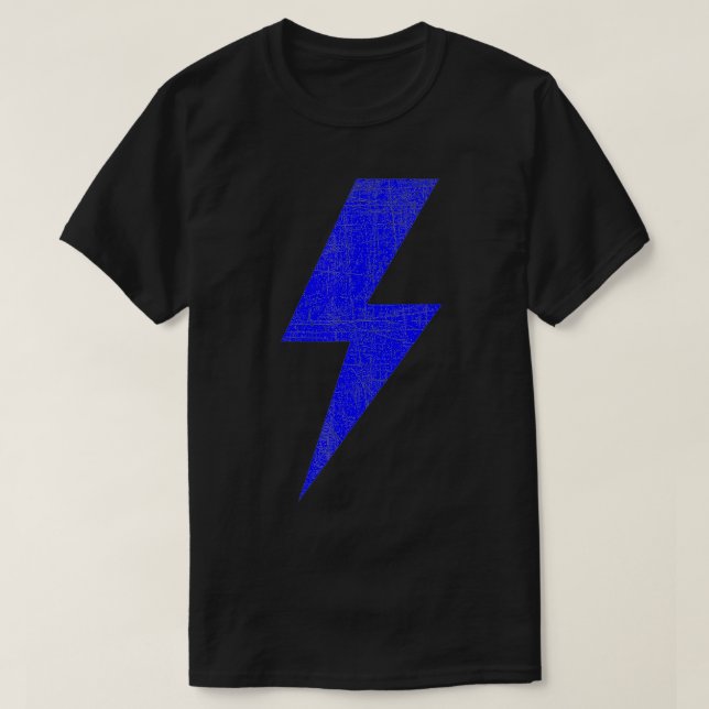 Camiseta Equipe de raio azul de raio-bolso (Frente do Design)