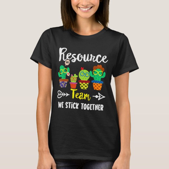 Camiseta Equipe de Recursos, Professora de Recursos da Equi (Frente)