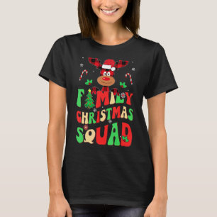Camiseta equipe de renas de esquadrão de natal da família 2