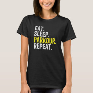 Camiseta Equipe de Repetição de Parkour do Sono