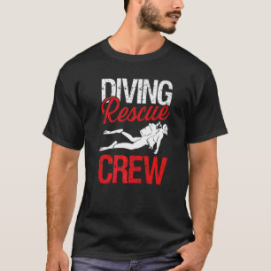 Camiseta Equipe de Resgate de Mergulho Resgate Profissional