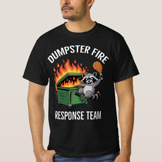 Camiseta Equipe de Resposta a Incêndio em Lixeira l Equipe  (Frente)