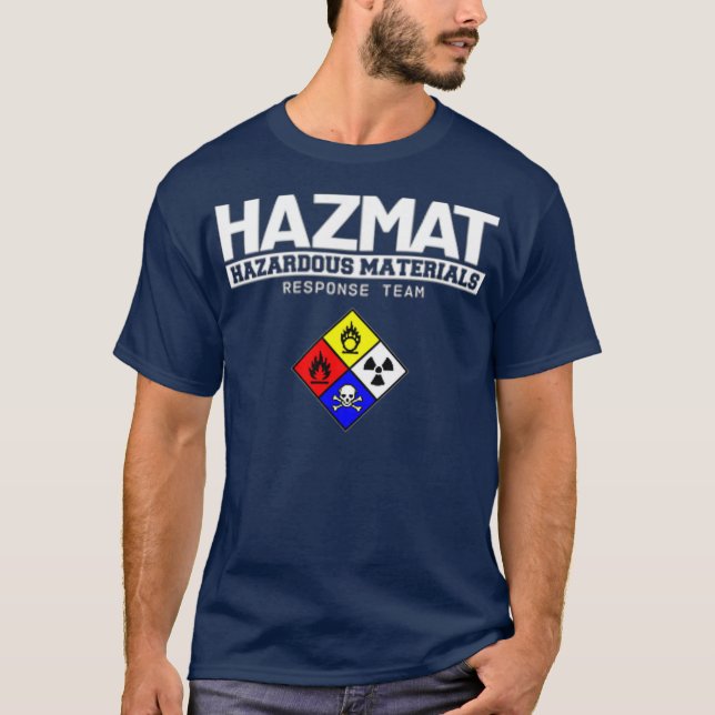 Camiseta Equipe de Resposta a Material Perigoso HAZMAT (Frente)