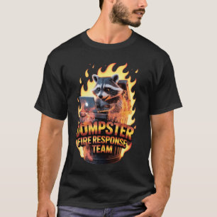 Camiseta Equipe de Resposta ao Incêndio no Lixo do Guaxinim