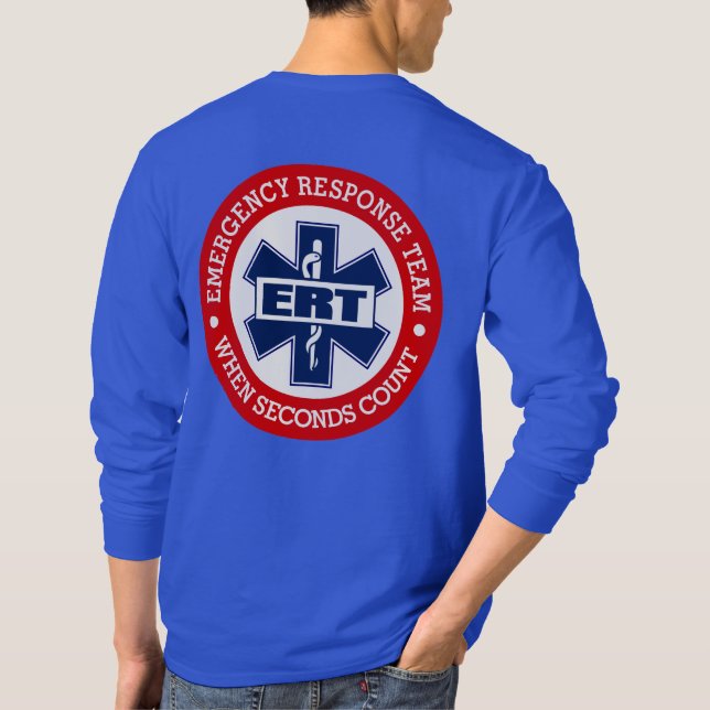 Camiseta Equipe de resposta de emergência ERT (Verso)