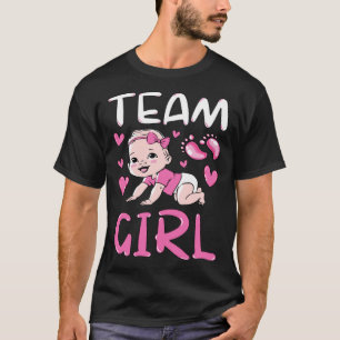 Camiseta Equipe de Revolução de Gênero Festa de Bebê da Fam