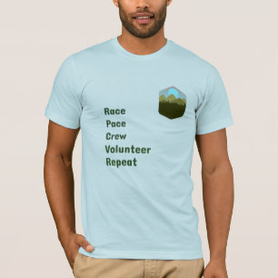 Camiseta Equipe de ritmo de corrida voluntário repetido