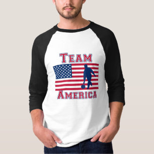 Camiseta Equipe de rolamento América da bandeira americana