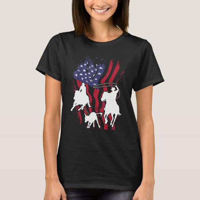 Camiseta Equipe de Roping Rodeio Cavalgada Equestre Header (Frente)