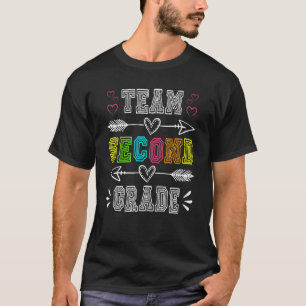 Camiseta Equipe de segundo grau de volta à aula - Ensino de