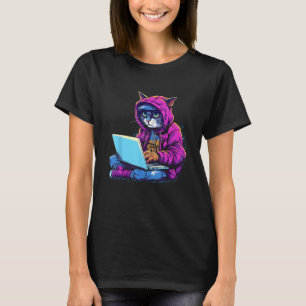 Camiseta Equipe de segurança cibernética e técnicos anti-ma