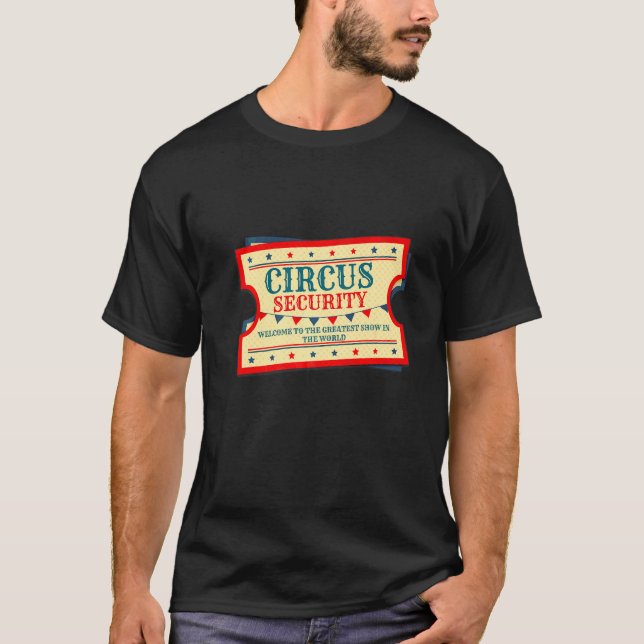 Camiseta Equipe de Segurança de Evento de Circo Carnaval Gr (Frente)