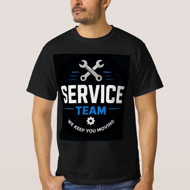 Camiseta 🛠️ Equipe de Serviço Auto Repair Shop 🛠️ (Frente)