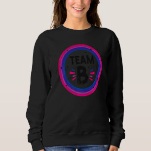 Camiseta Equipe de Sinalizador B do Orgulho Bi Bissexual