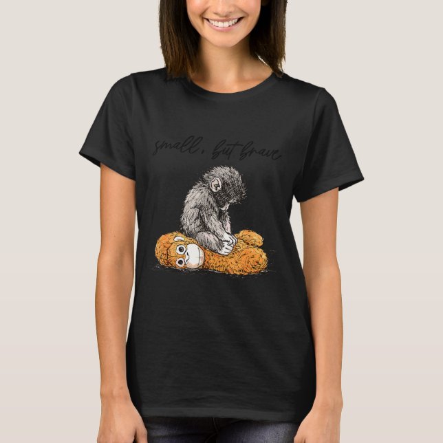 Camiseta Equipe de soco, bebê macaco, soco no meme do macac (Frente)