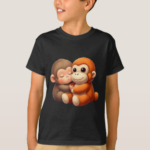 Camiseta Equipe de Soco de Macaco Bebê Soco Macaco Fofo Soc
