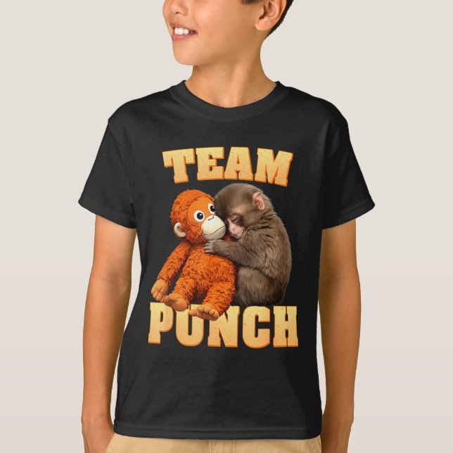 Camiseta Equipe de soco de macaco soco  (Frente)