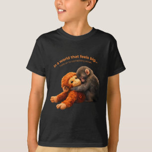 Camiseta Equipe de soco do macaco bebê soco segure-se a alg