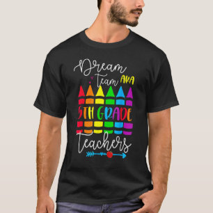 Camiseta Equipe De Sonho Com 5 De Professores Do Quinto Ano