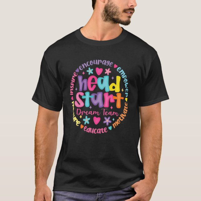 Camiseta Equipe de Sonho do Head Start Professora Headstart (Frente)