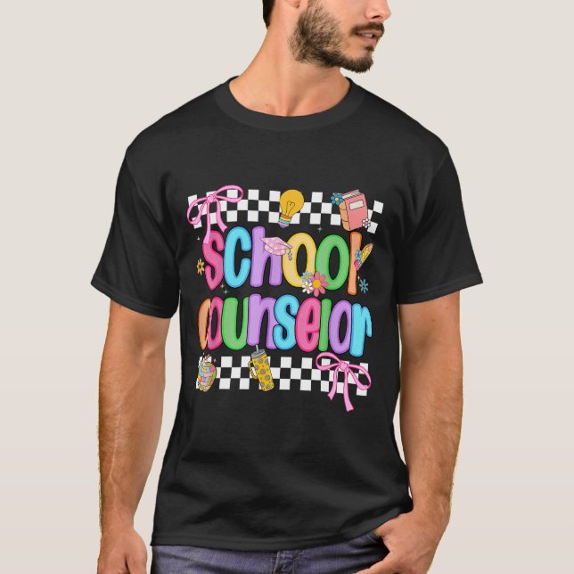 Camiseta Equipe de sonho engraçada do conselheiro de volta  (Frente)