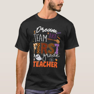 Camiseta Equipe de Sonhos AK Professor de 1º ano Halloween