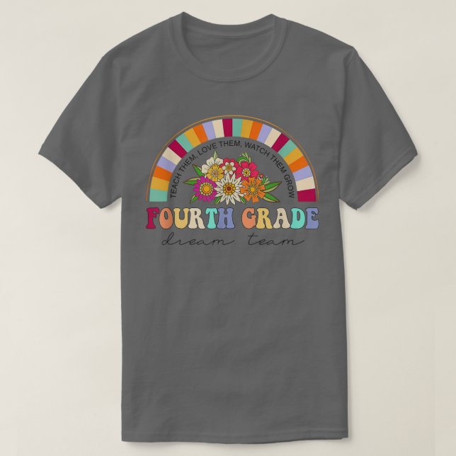 Camiseta Equipe de Sonhos do Quarto Grau Retrocedendo 4 Gra (Frente do Design)