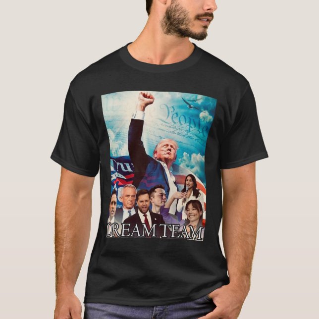 Camiseta Equipe de Sonhos Trump 2024 (Frente)