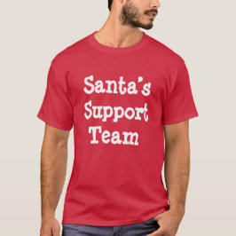 Camiseta Equipe de suporte dos papais noeis
