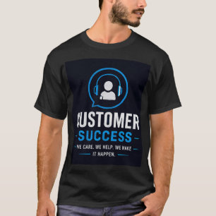 Camiseta 🎧 Equipe de Suporte Profissional de Sucesso do Cl