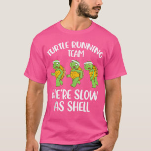 Camiseta Equipe de Tartarugas Corredoras Somos Lentos Como