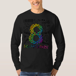 Camiseta Equipe de Tipografia do 8º ano Leopardo - Chá do 8