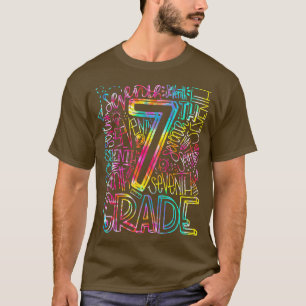 Camiseta Equipe de Tipografia Tie Dye 7 Grau