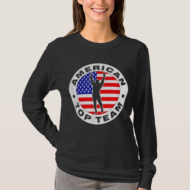Camiseta Equipe de topo americano jiu jitsu (Frente)