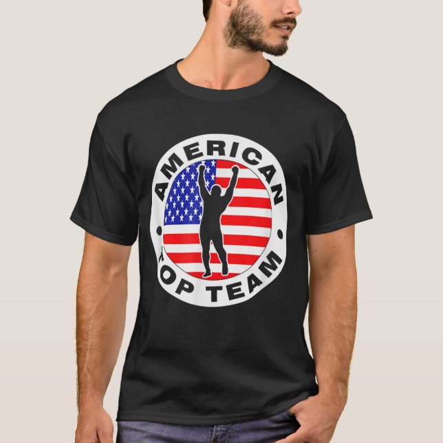 Camiseta Equipe de topo americano jiu jitsu (Frente)