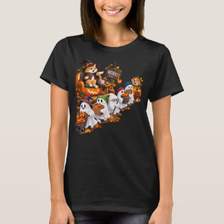 Camiseta Equipe de Trabalho Divertida de Fantasmas de Hallo