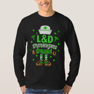 Camiseta Equipe de Travessuras de P&D Grupo Familiar Enferm