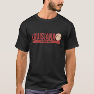 Camiseta Equipe de treinador de Softball da Louisiana Vinta