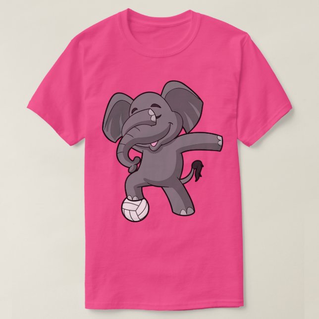 Camiseta Equipe de treinadores de elefantes de voleibol (Frente do Design)