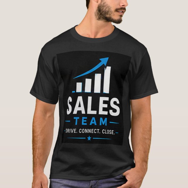 Camiseta 💼 Equipe de Vendas Profissionais de Negócios 📊 (Frente)