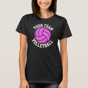 Camiseta Equipe de vôlei rosa: Chá preto