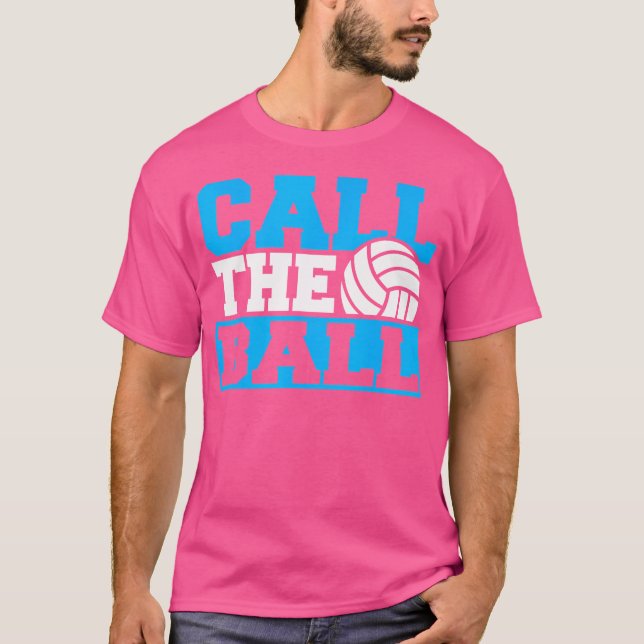 Camiseta Equipe De Voleibol Chama De Bola De Voleibol (Frente)