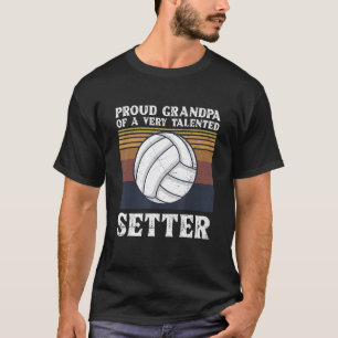 Camiseta Equipe De Voleibol Do Mens Cita Um Vovô De Volta
