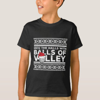 Camiseta Equipe De Voleibol Fora De Luzes De Natal Doce