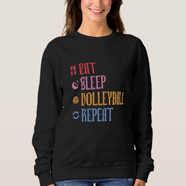 Camiseta Equipe de Voleibol Repetitiva De Sono (Frente)