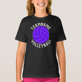 Camiseta Equipe de Voleibol Roxo, Jogador e Número De Rapar