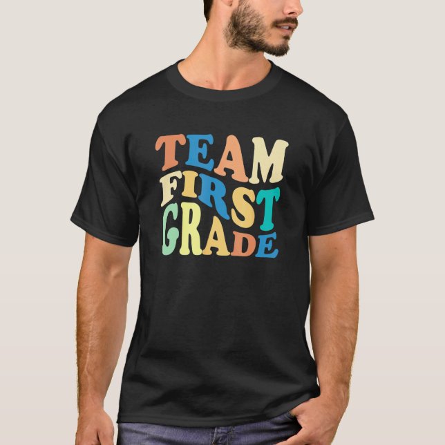 Camiseta Equipe de Volta às Aulas Primeira Série Professor  (Frente)