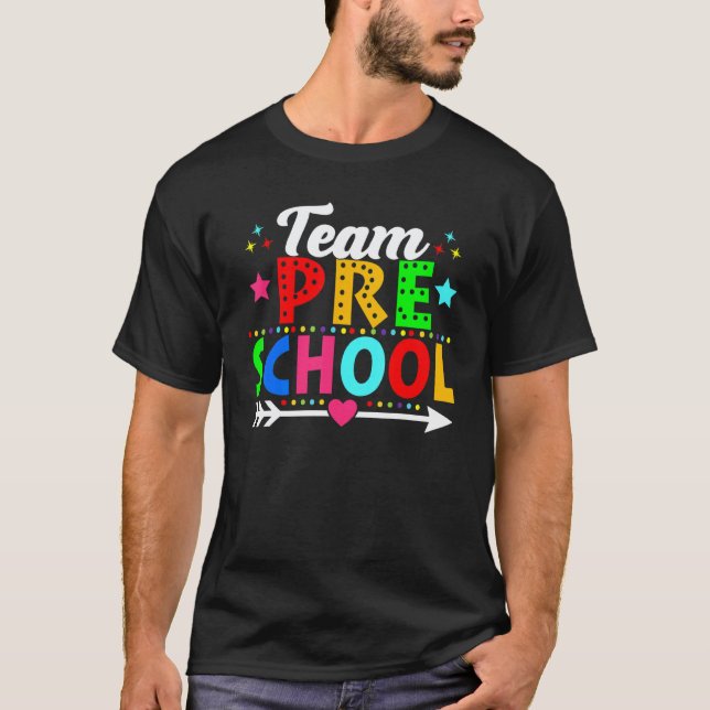 Camiseta Equipe de Volta às Aulas Professor Pré-Escolar Alu (Frente)