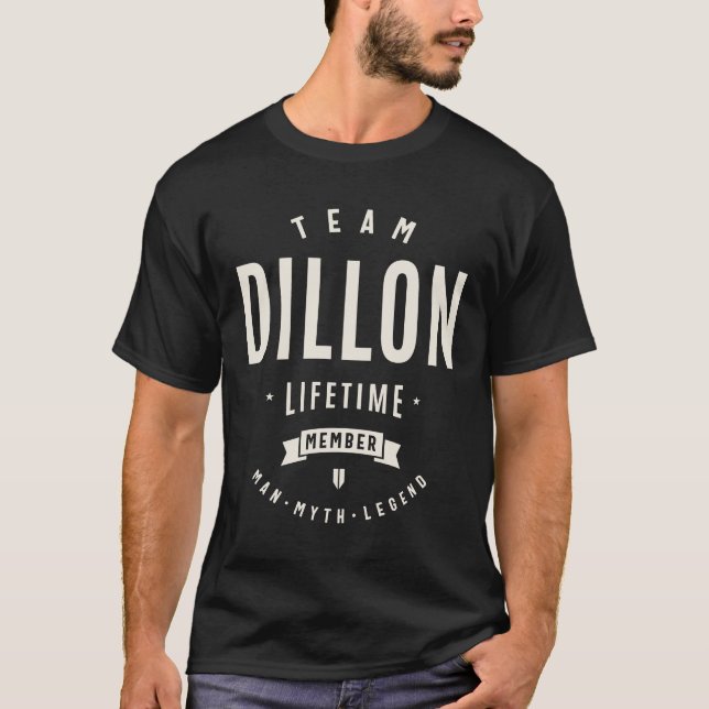 Camiseta Equipe Dillon Membro Da Vida Do Membro Engraçado D (Frente)
