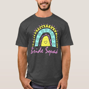 Camiseta Equipe Divertida da Noiva Esquadra de Despedida de